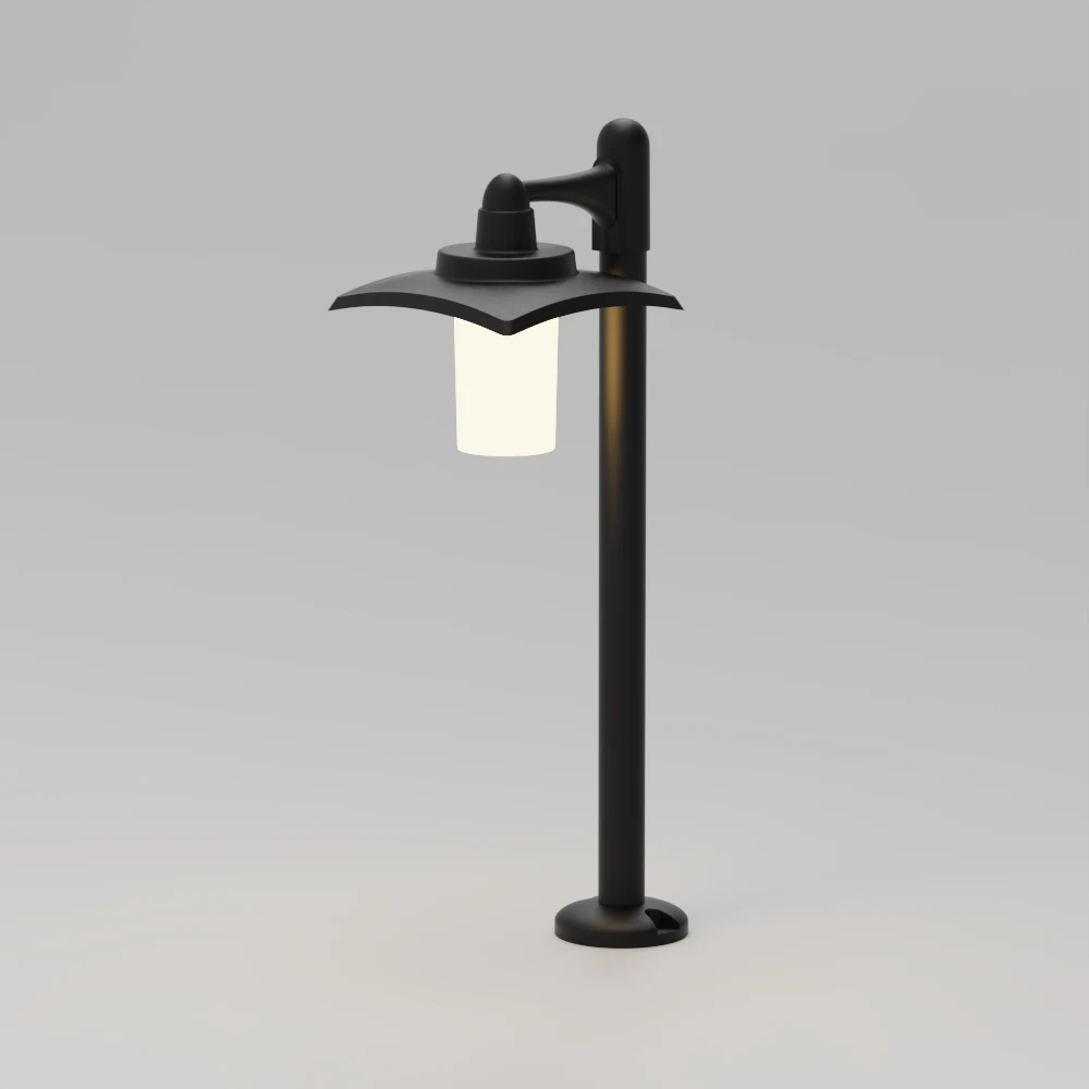 GD-ABX020-4-E27-600 — Aluminium Garden Bollard Light
