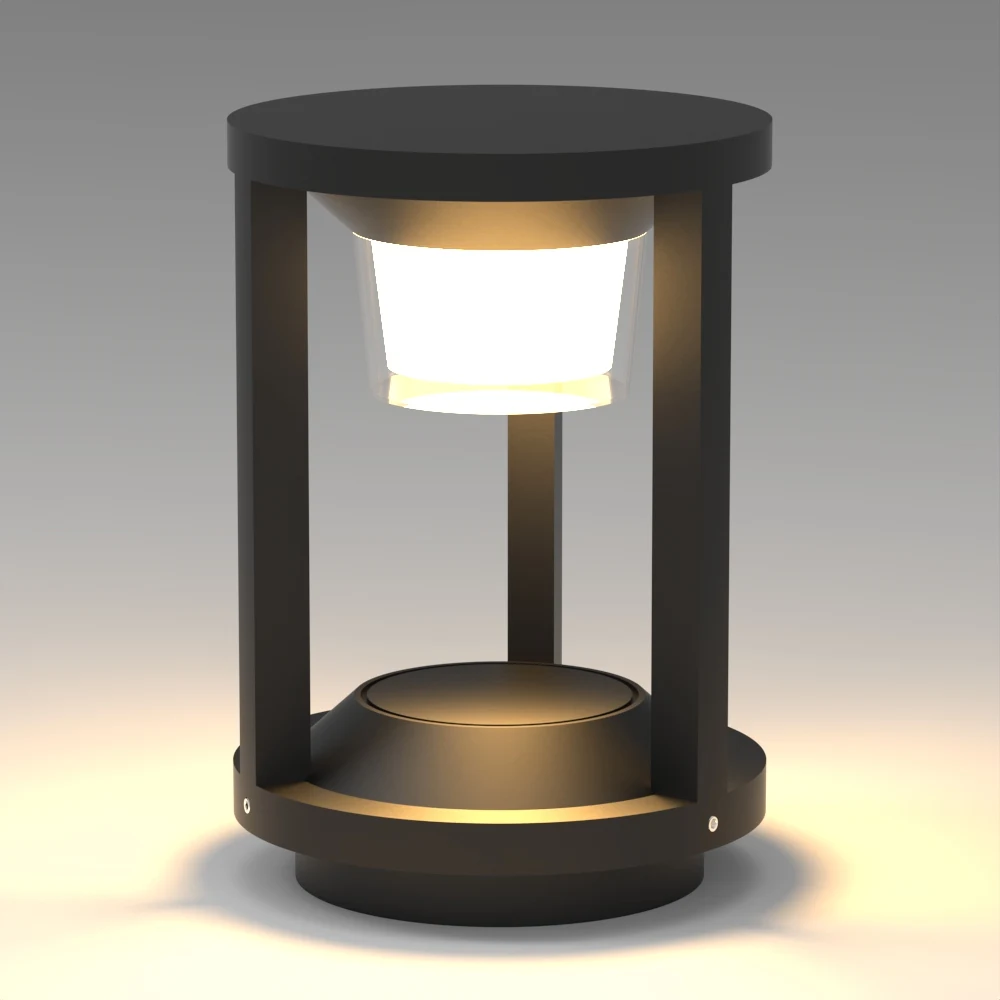 GD-ABX062-4 — Aluminium Garden Bollard Light