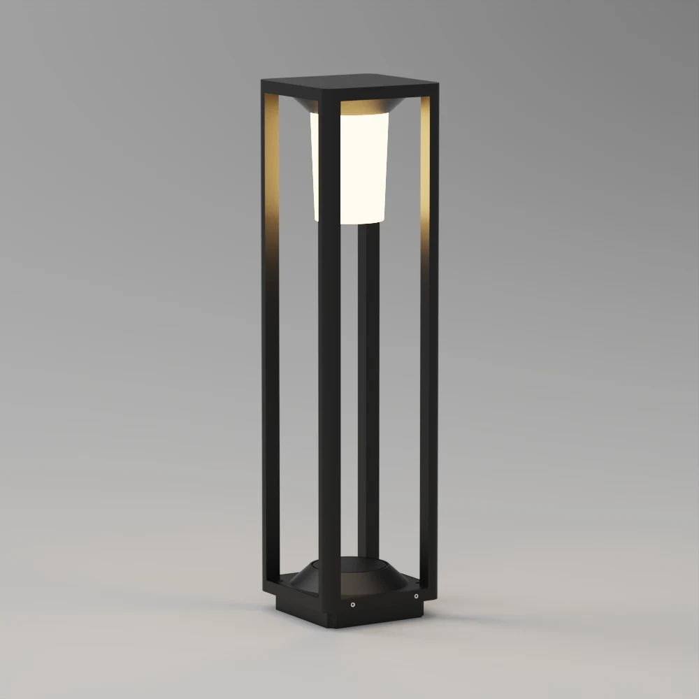 GD-ABX062-9-E27-600 — Aluminium Garden Bollard Light