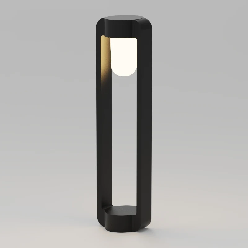 GD-ABX115-1-E27-600 — Aluminium Garden Bollard Light
