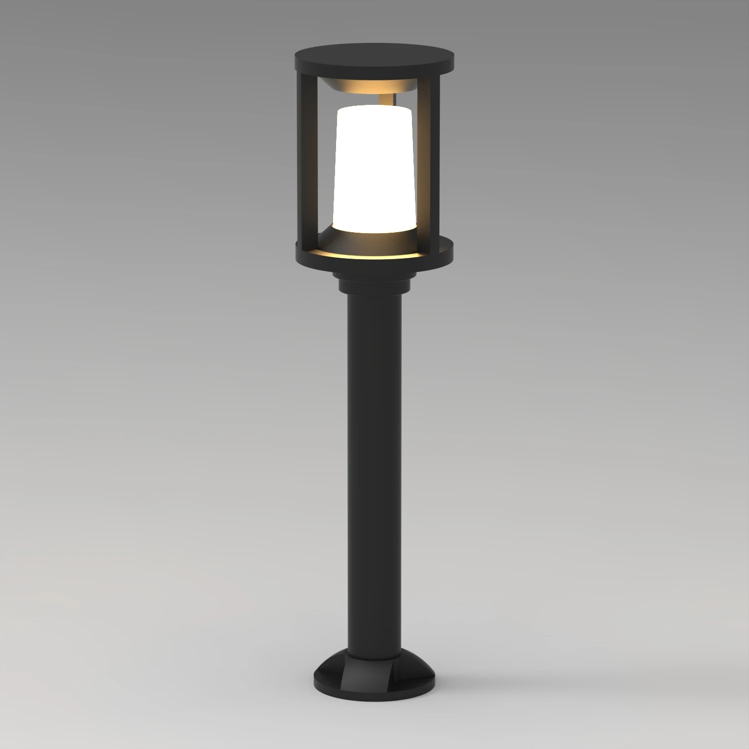 GD-ABX167-2-600 — Aluminium Garden Bollard Light