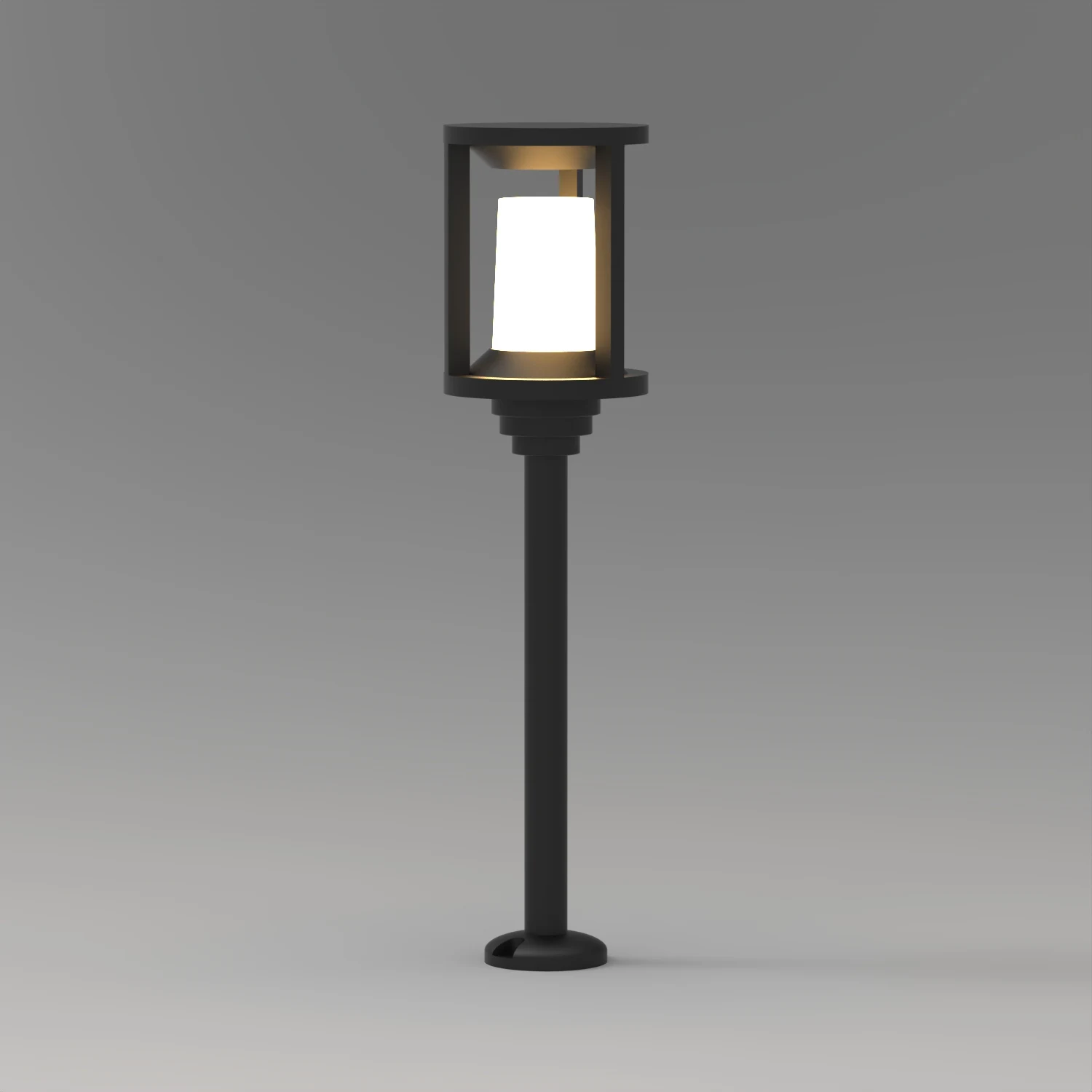 GD-ABX167-4-600 — Aluminium Garden Bollard Light
