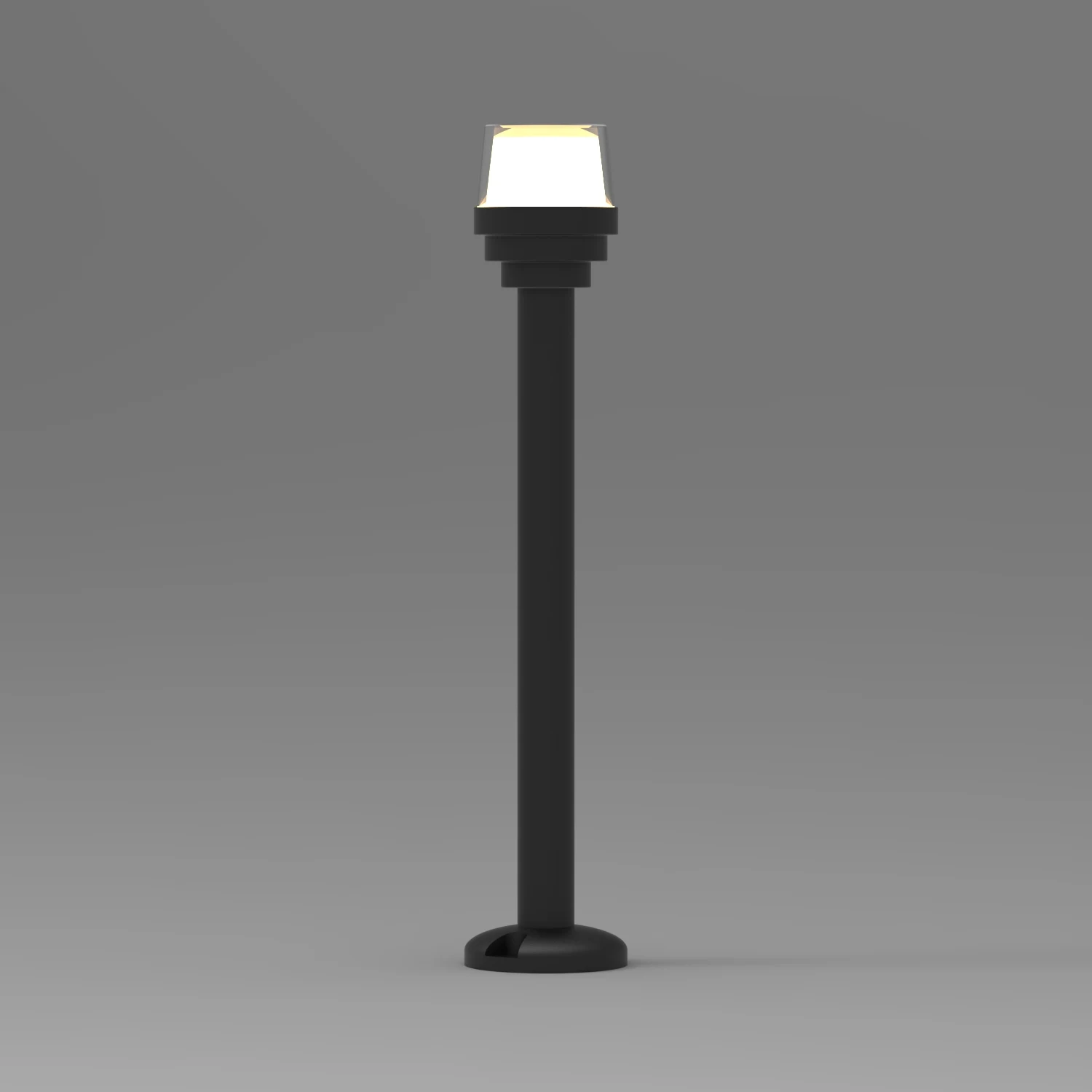 GD-ABX169-4-600 — Aluminium Garden Bollard Light