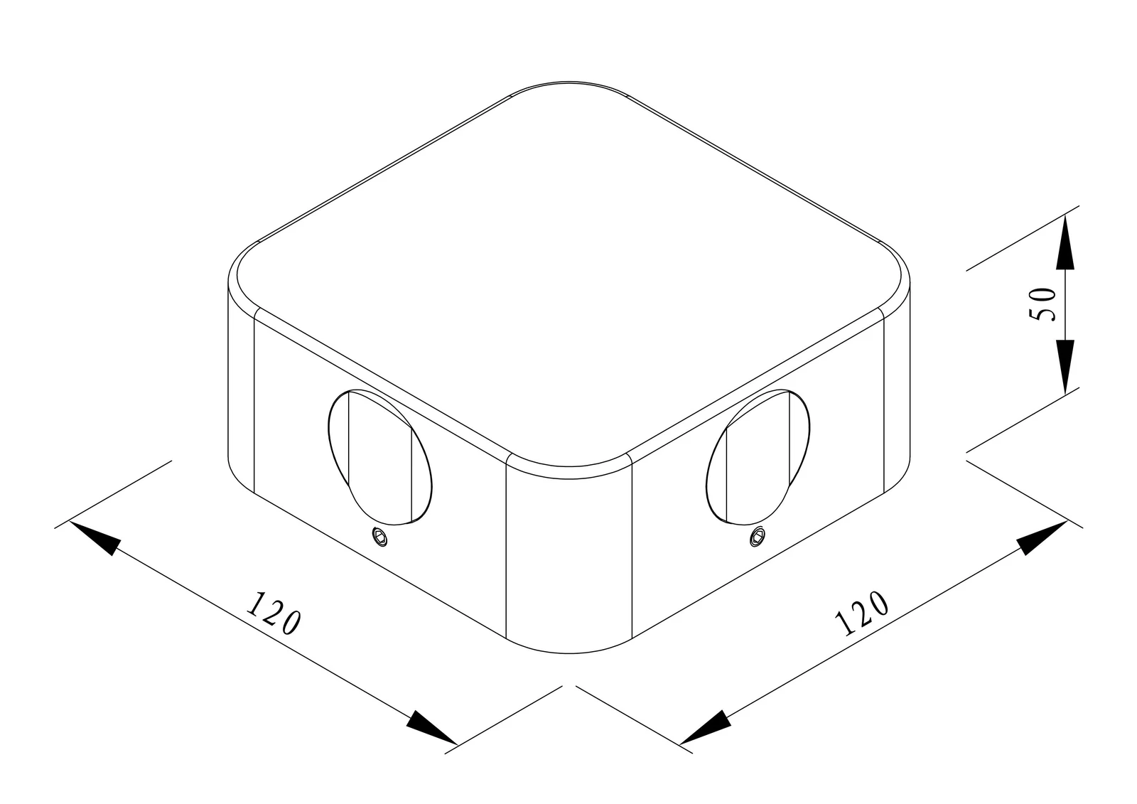 GD-AWX124 · Black · Dimension or function reference