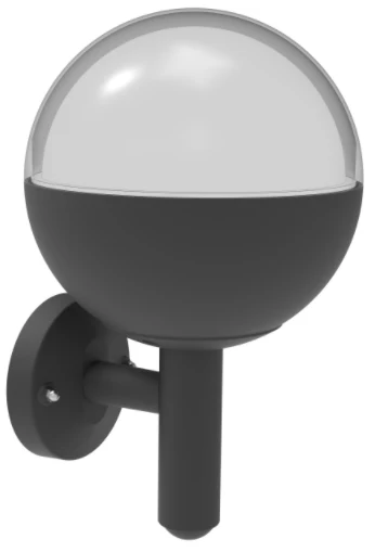 GD-AWX170-3 — Clear Globe Aluminium Wall Light