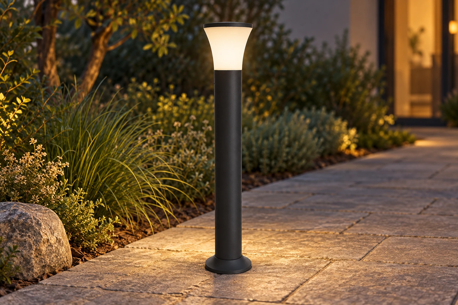 GD-BL012-3-800 · black housing · installed scene