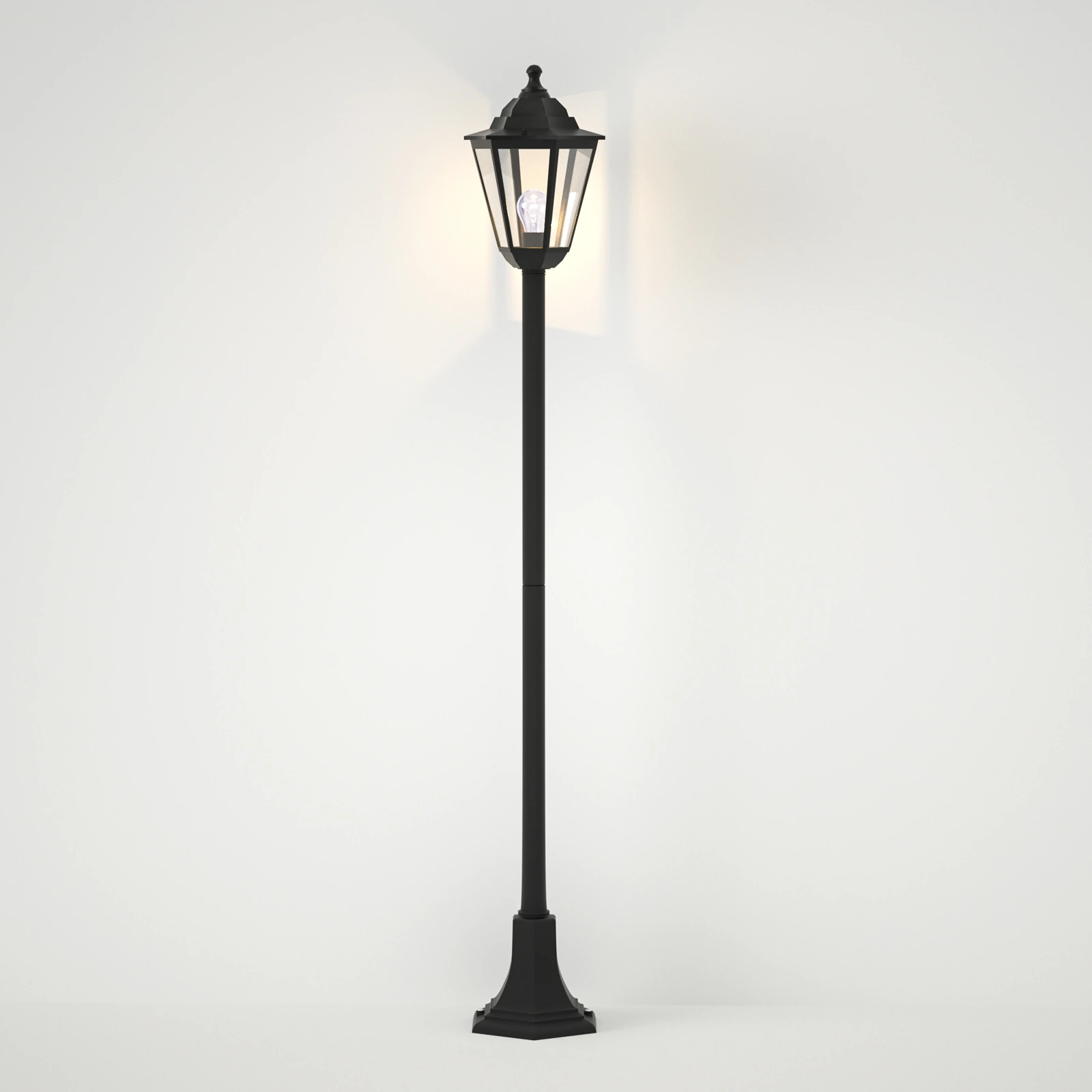 GD-BL05-E27-120 · cuerpo negro · vista encendida