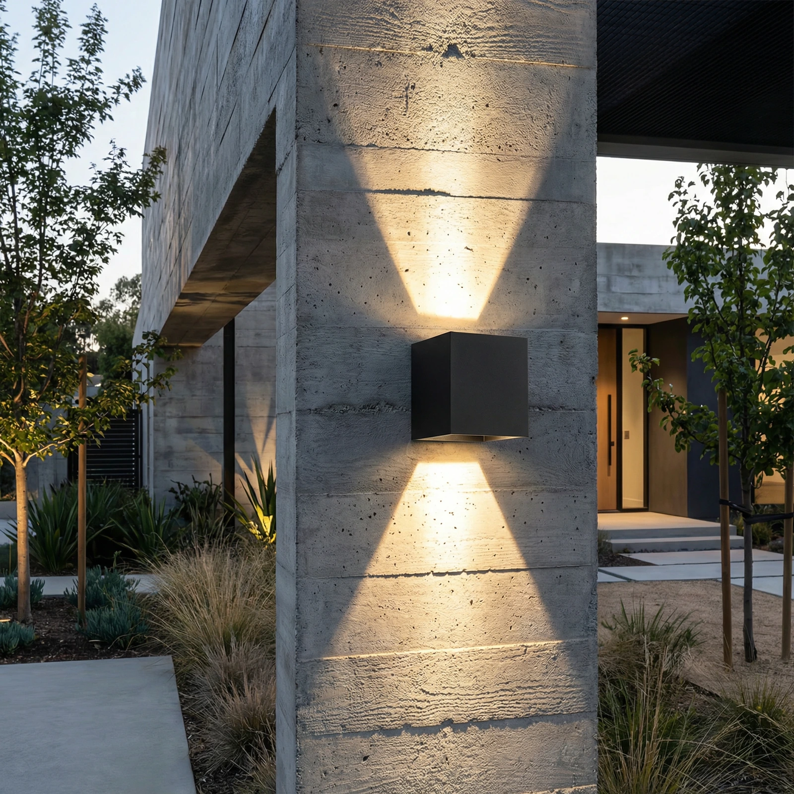 GD-BOX10 · cuerpo negro · escena de instalación exterior