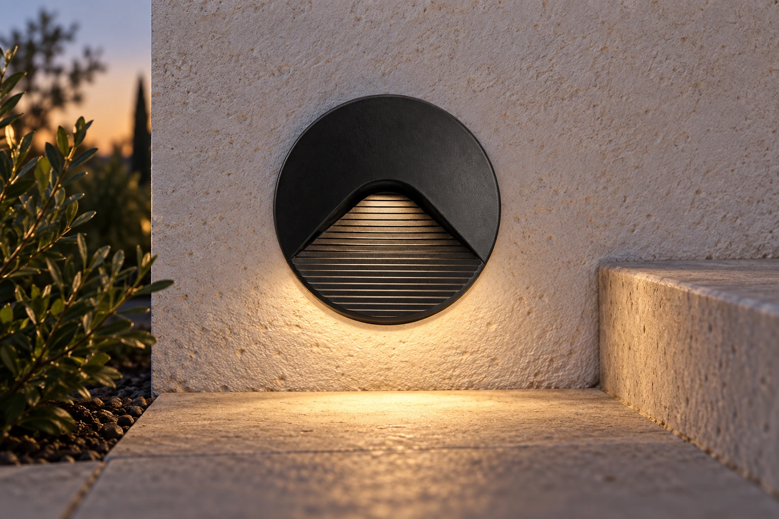 GD-PBL14 · black housing · installed outdoor scene