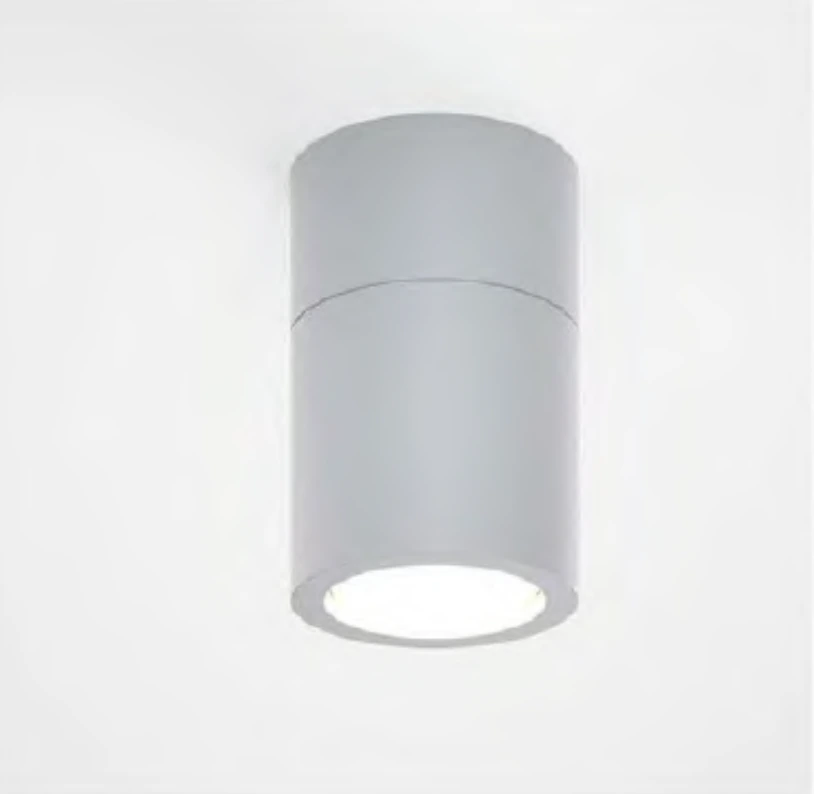 GD-PDL02-GU10 Foco de techo GU10 cilíndrico · Gris claro