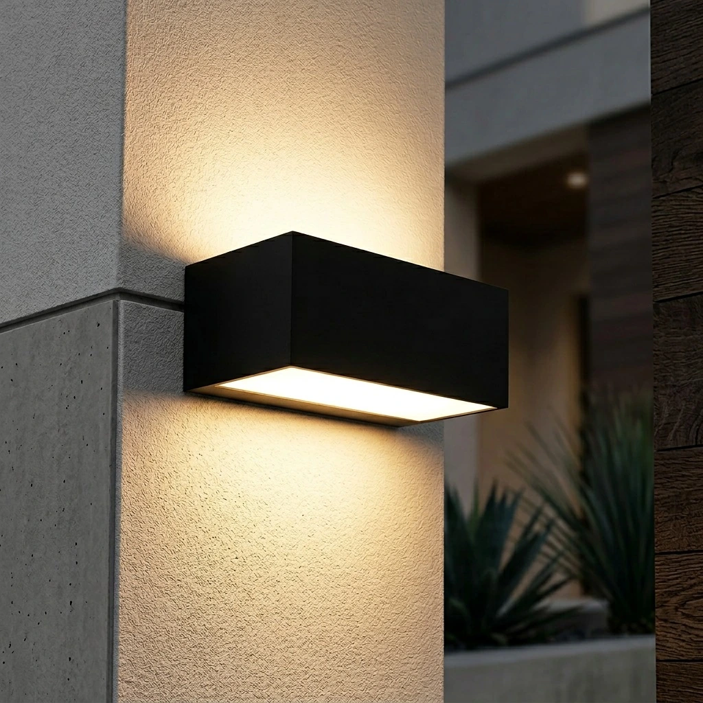 GD-PUD018-E27 · black housing · installed scene
