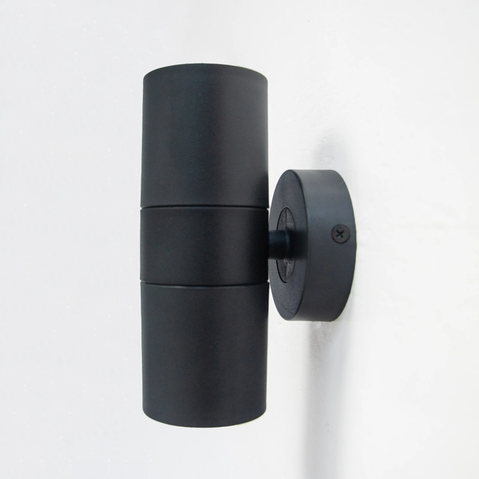 GD-PUD09-2-GU10 Twin-Ended Cylindrical GU10 Wall Light · Black