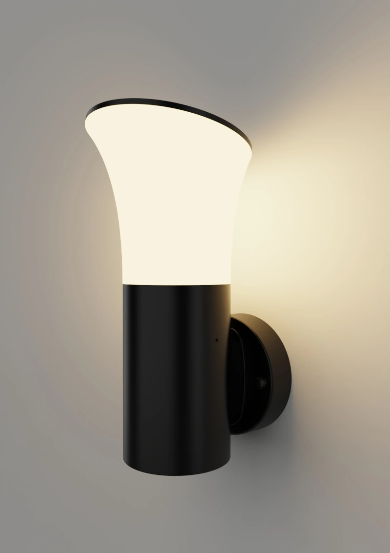 GD-PW012-4 · black housing · light-on view