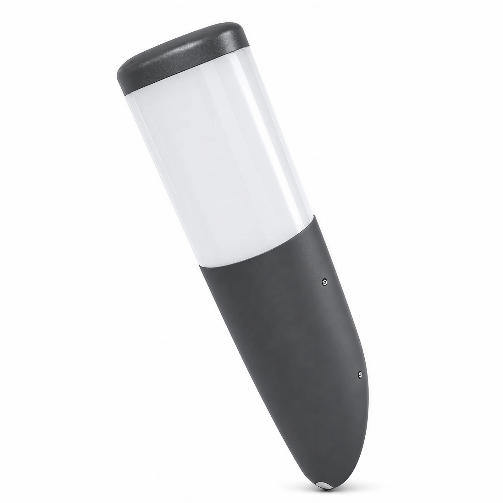 GD-PW012-5 Aplique opal cilíndrico inclinado · Gris oscuro
