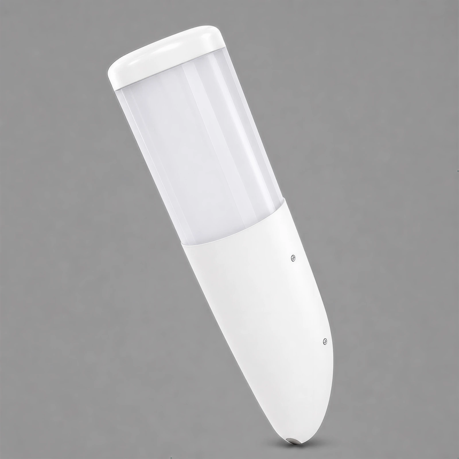 GD-PW012-5 Aplique opal cilíndrico inclinado · Blanco