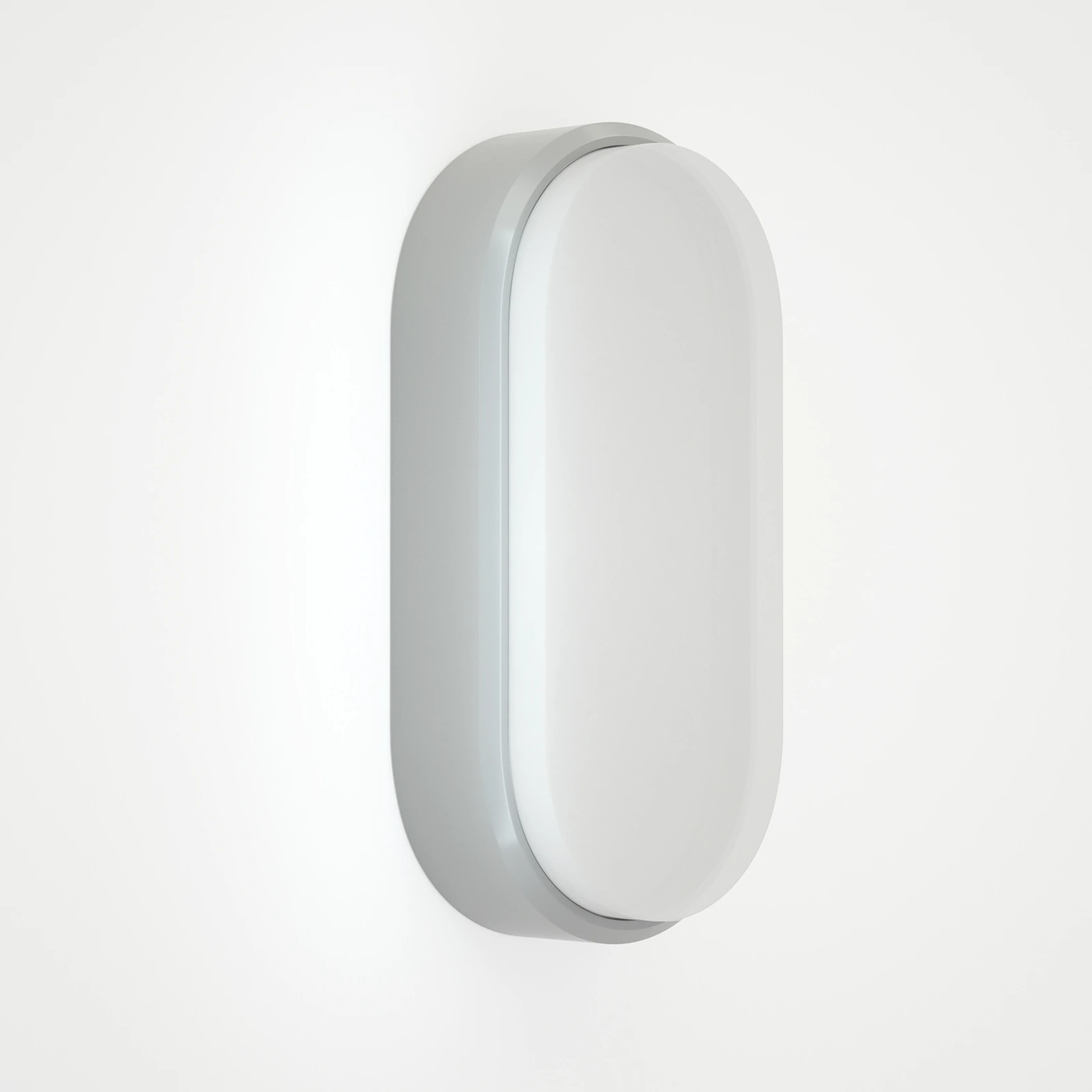 GD-WP02 Luminaria exterior opal ovalada · Gris claro