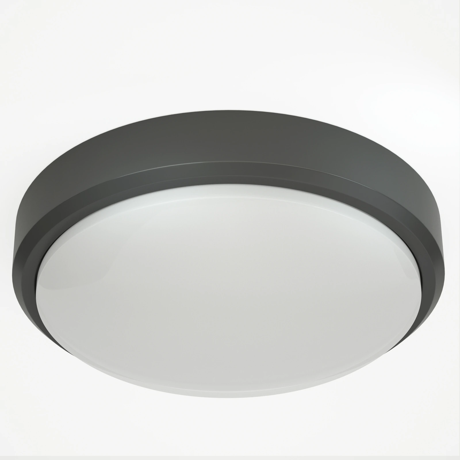 GD-WP04 Round opal ceiling light · Dark grey
