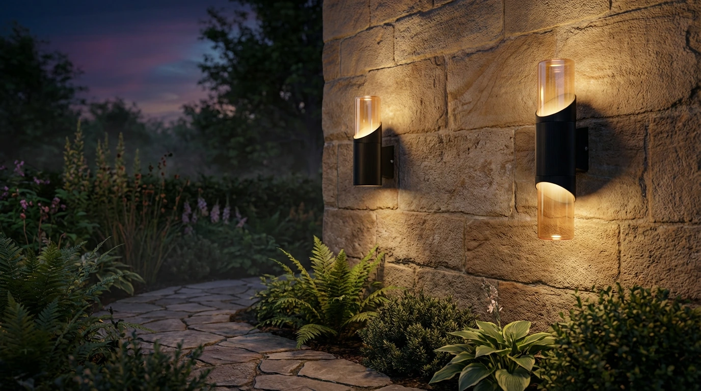 GD-WP42-1-E27 · black housing · installed scene