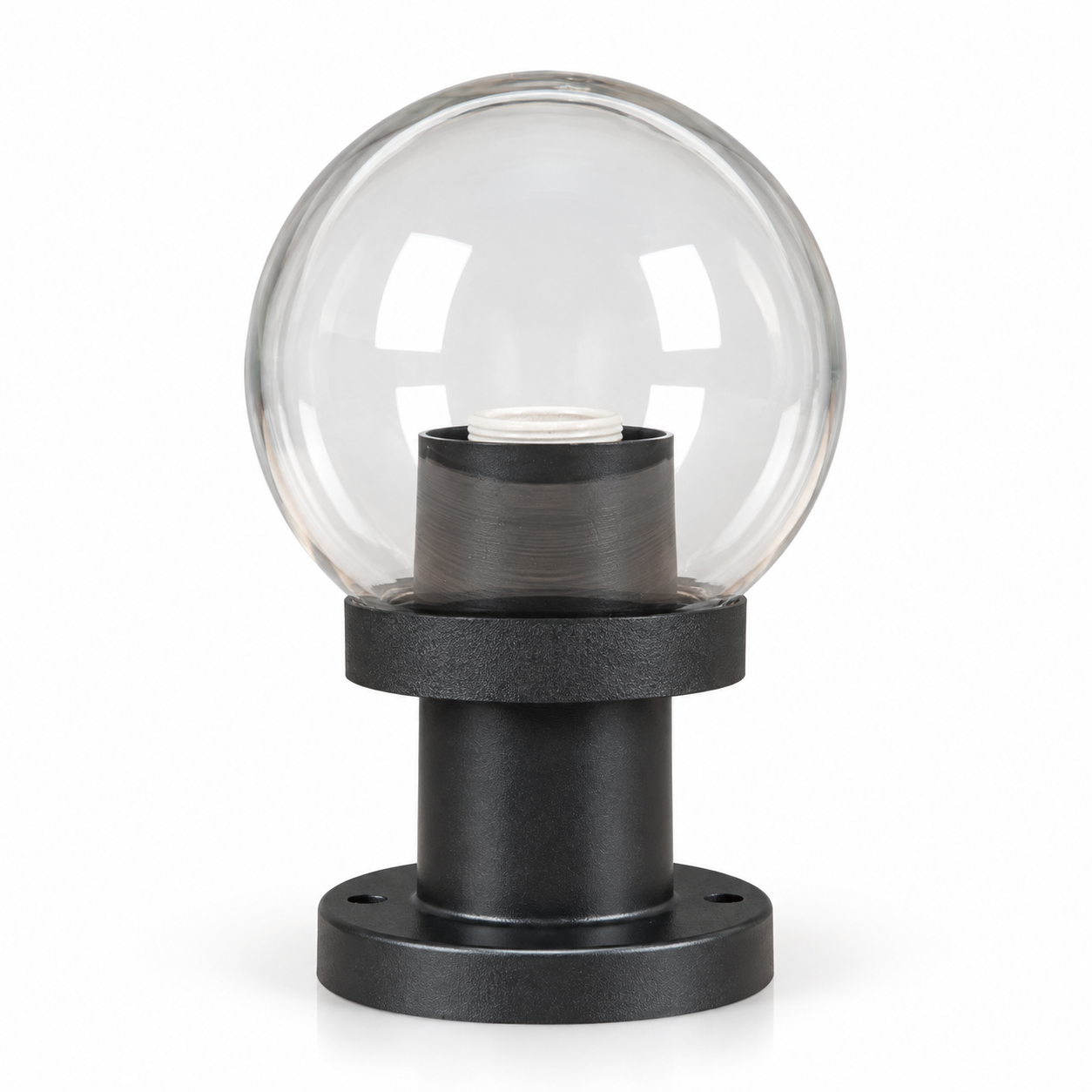 GD001-B-150-B-S1 150 mm PMMA Globe light with short pillar · Clear