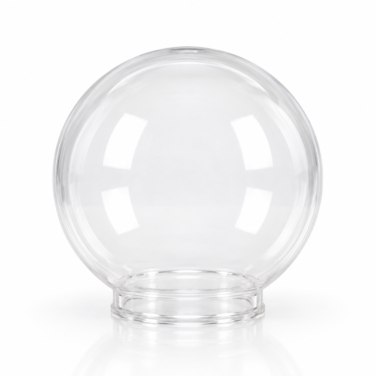 GD001-B-150 150 mm PMMA globe diffuser — clear, light off
