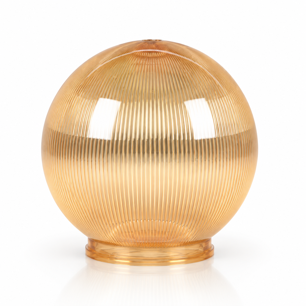GD001-B-150 150 mm PMMA Globe diffuser · Golden prismatic
