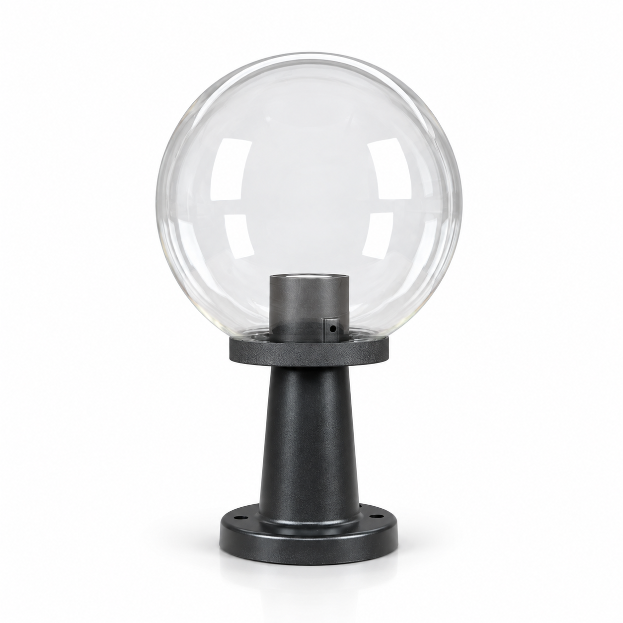 GD001-B-250-B-S2 250 mm PMMA Globe light with long pillar · Clear