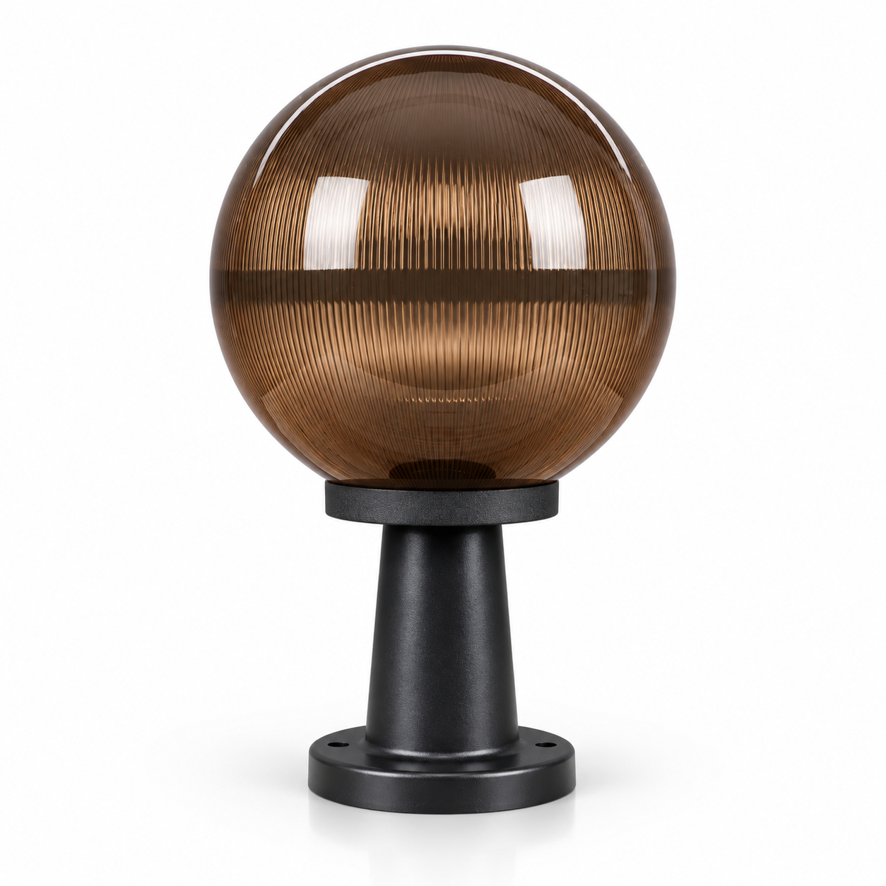 GD001-B-250-B-S2 250 mm PMMA Globe light with long pillar · Tea prismatic