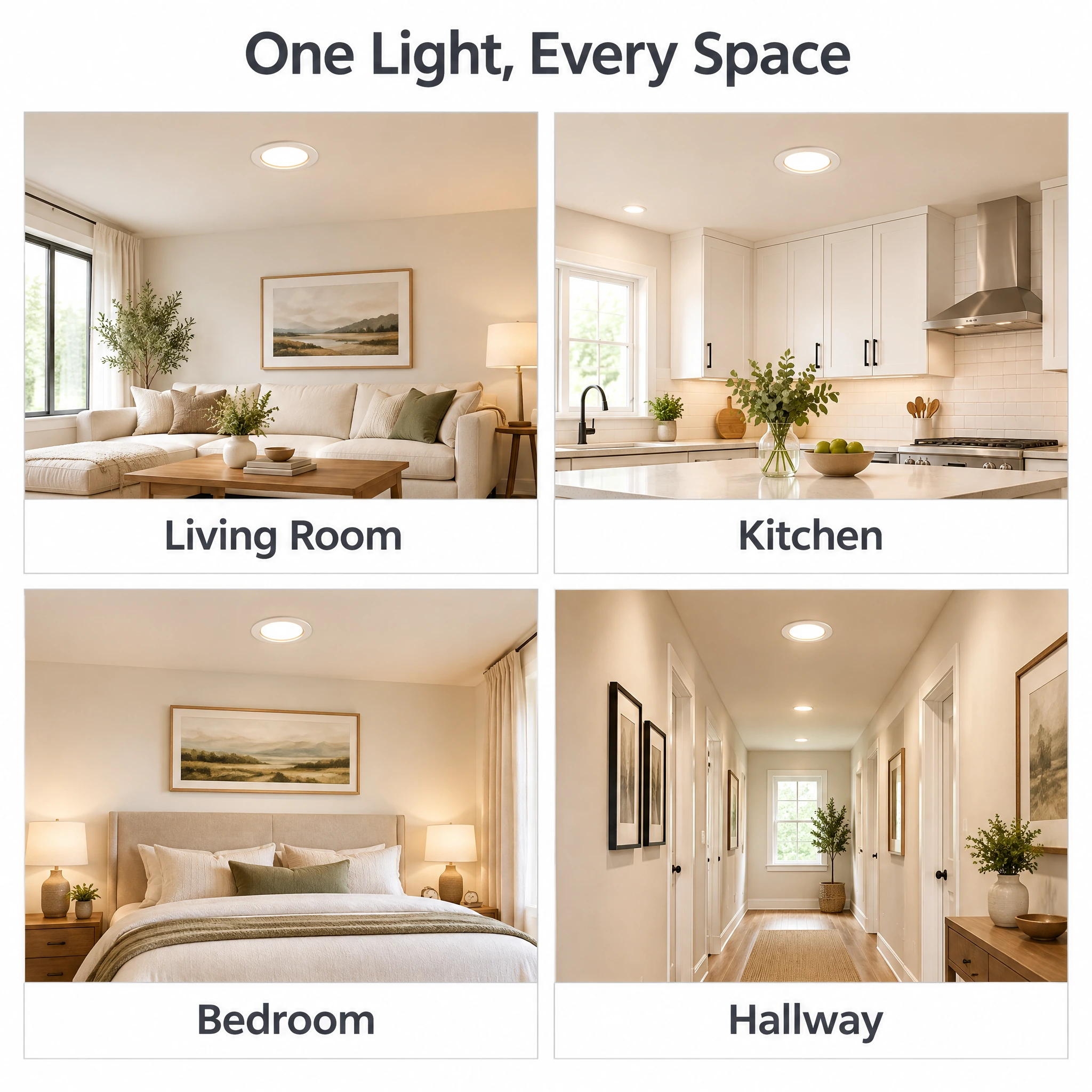 GD-ADL03-RO living room, kitchen, bedroom and hallway application illustrations