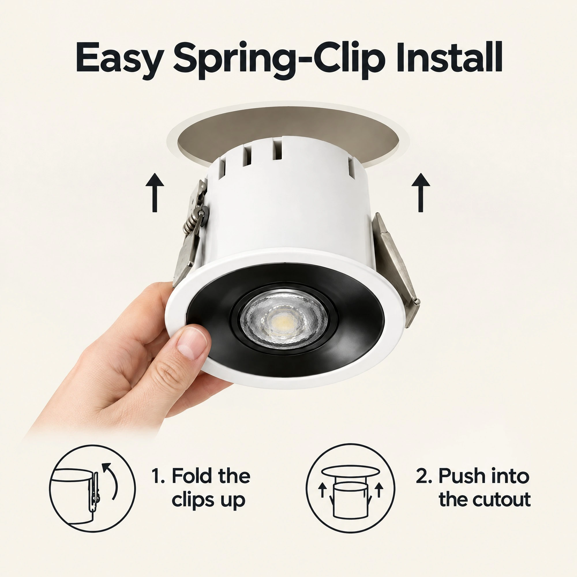 GD-ADL04 spring-clip installation illustration