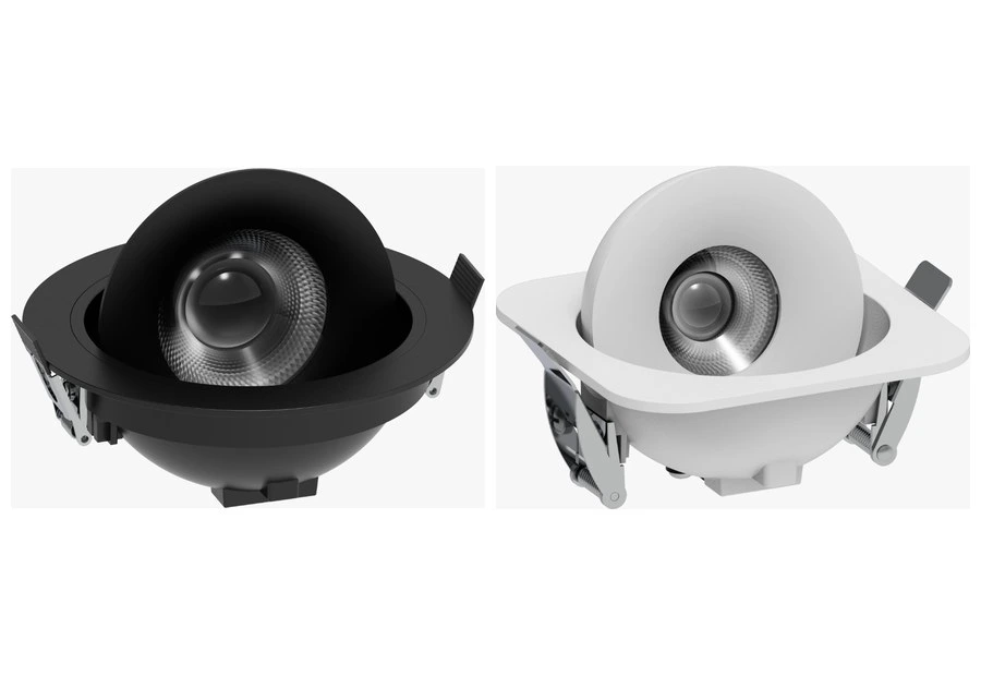 GD-ADL07 — Round · Black and white · Adjustable Recessed LED spotlight