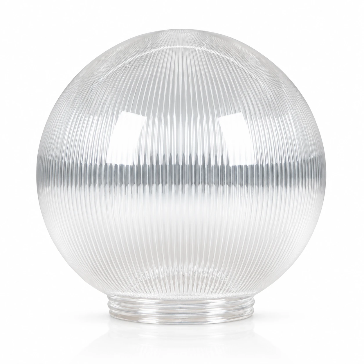 GD001-S-150 150 mm Globe PMMA shade · Clear prismatic
