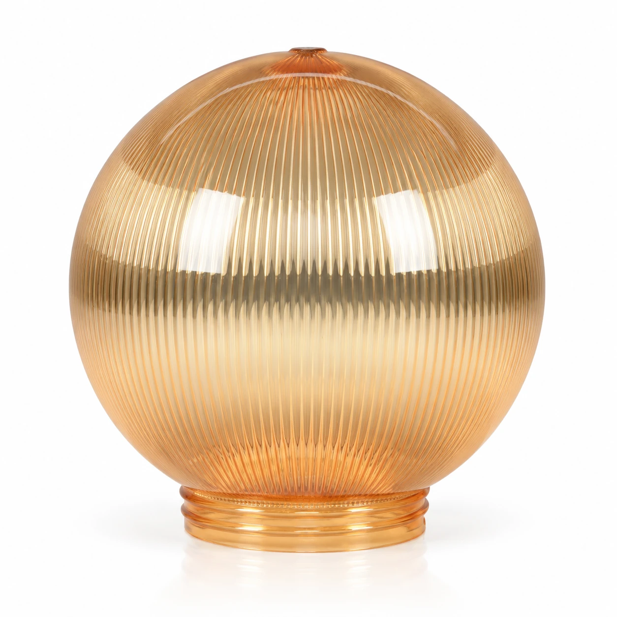 GD001-S-150 150 mm Globe PMMA shade · Golden prismatic
