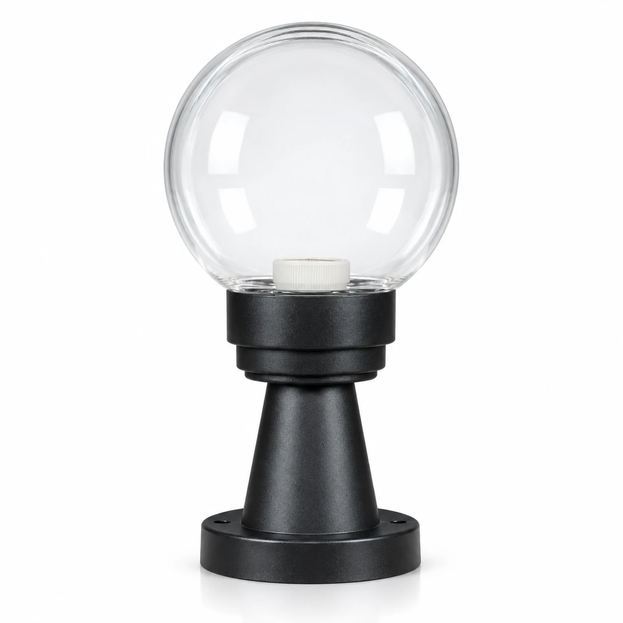 GD001-S-150-S1 150 mm Globe PMMA shade with S1 upright mount · Clear