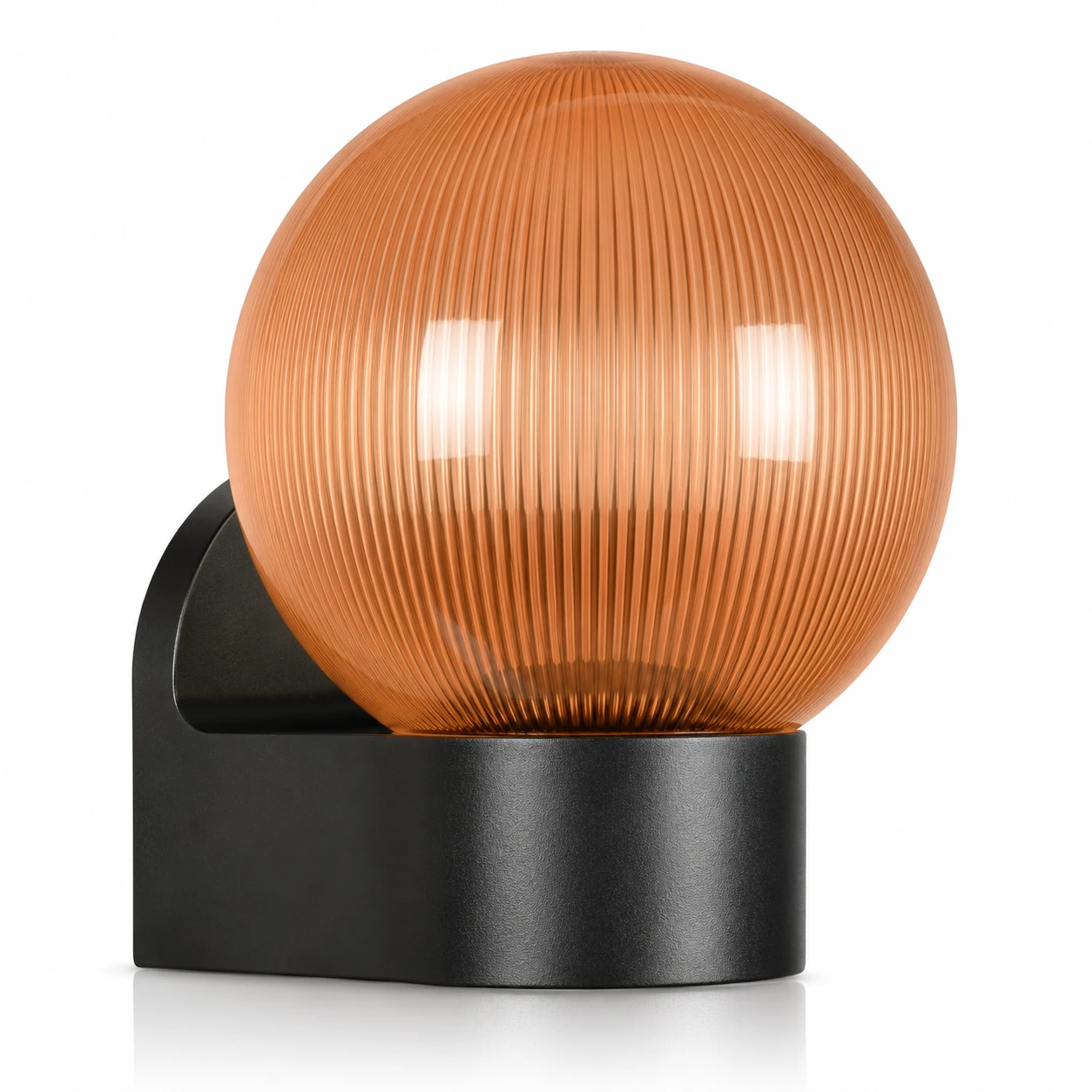 GD001-S-150-W3 150 mm Globe PMMA shade with W3 wall mount · Golden prismatic