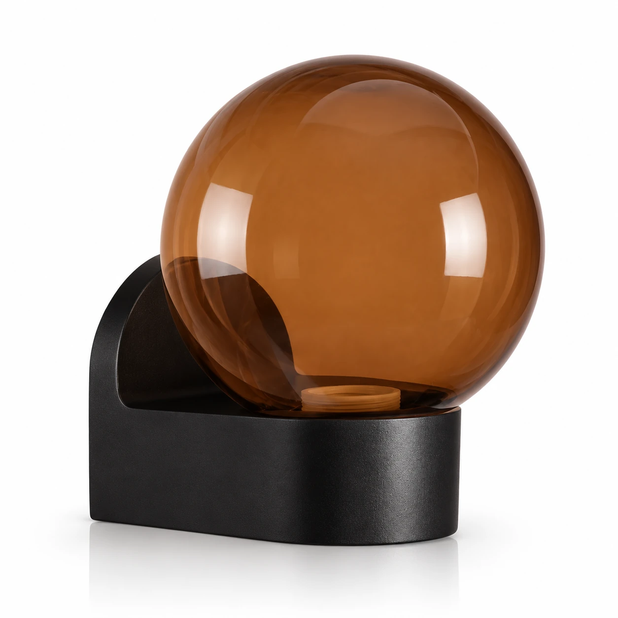 GD001-S-150-W3 150 mm Globe PMMA shade with W3 wall mount · Tea