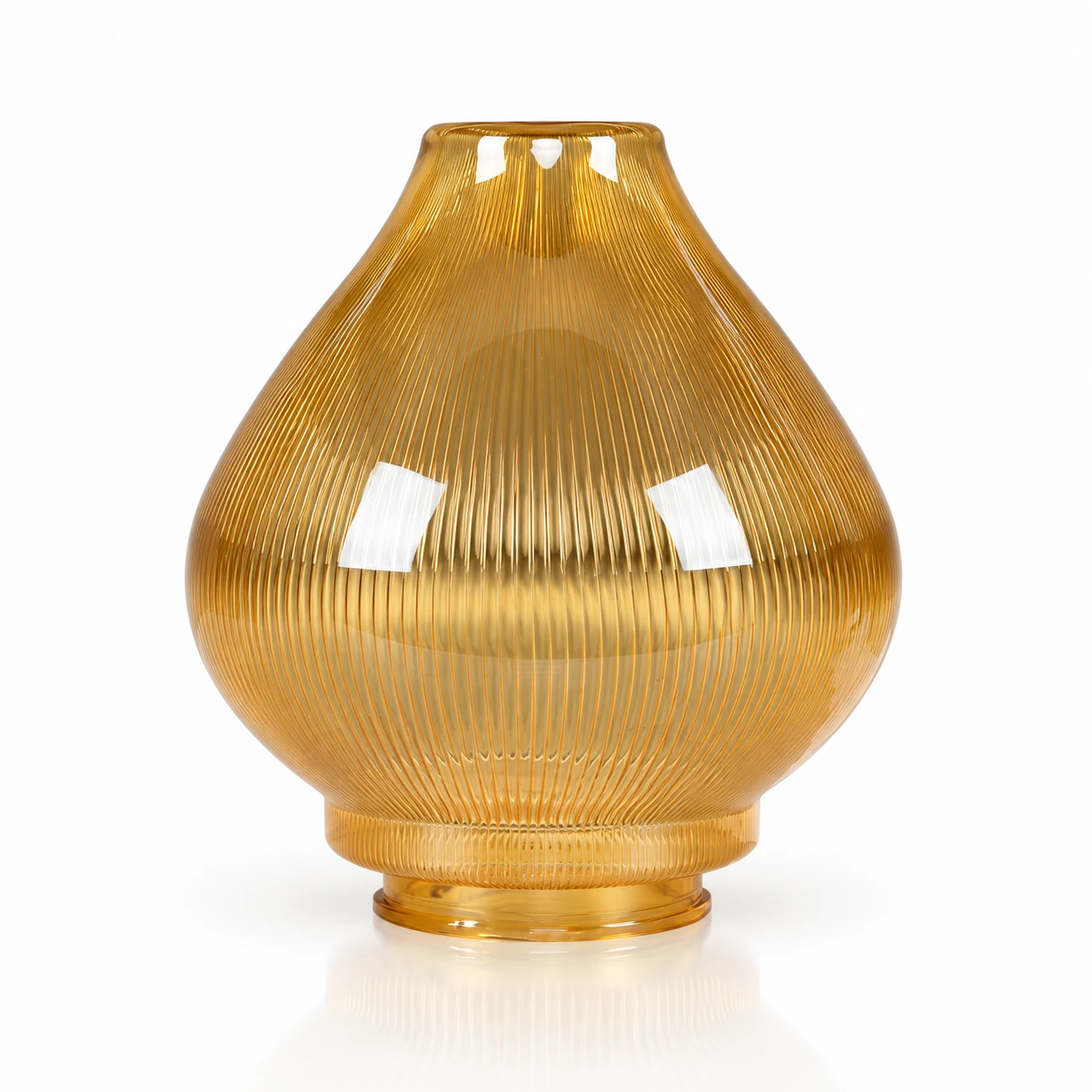 GD004-B-200 200 mm Gourd PMMA shade · Golden prismatic