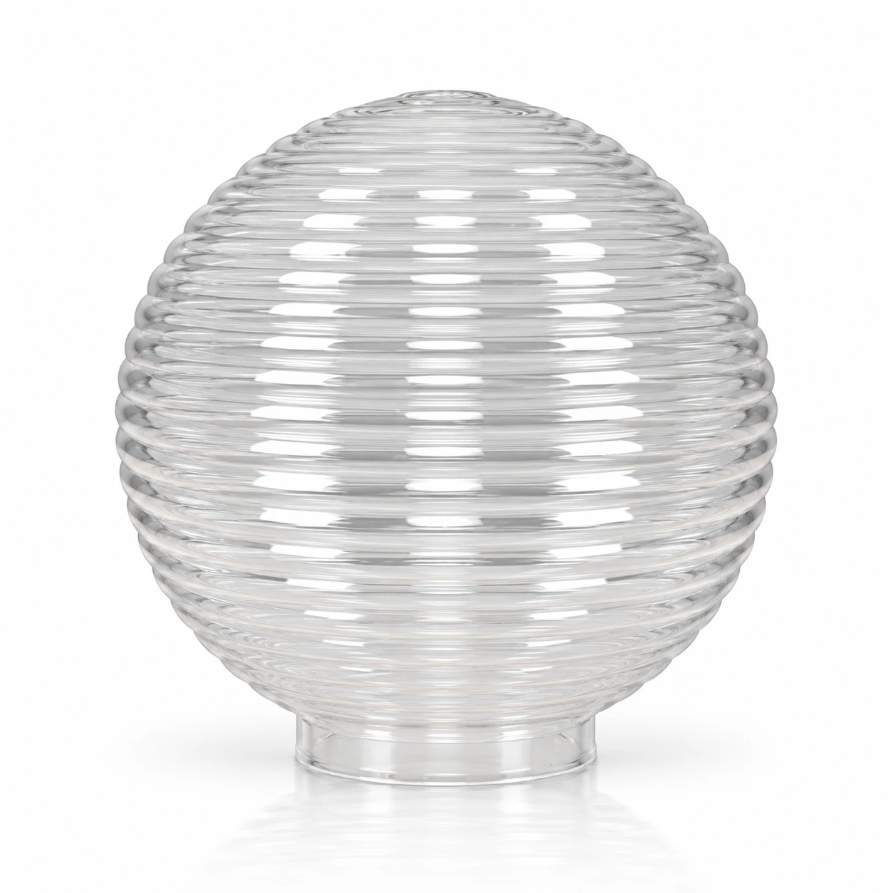 GD005-B-200 200 mm Round wavy PMMA shade · Clear