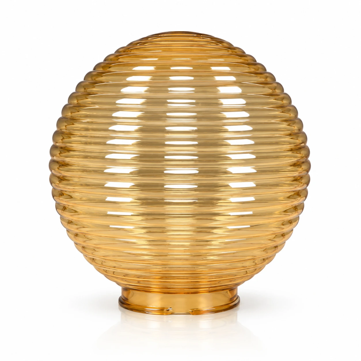 GD005-B-200 200 mm Round wavy PMMA shade · Golden