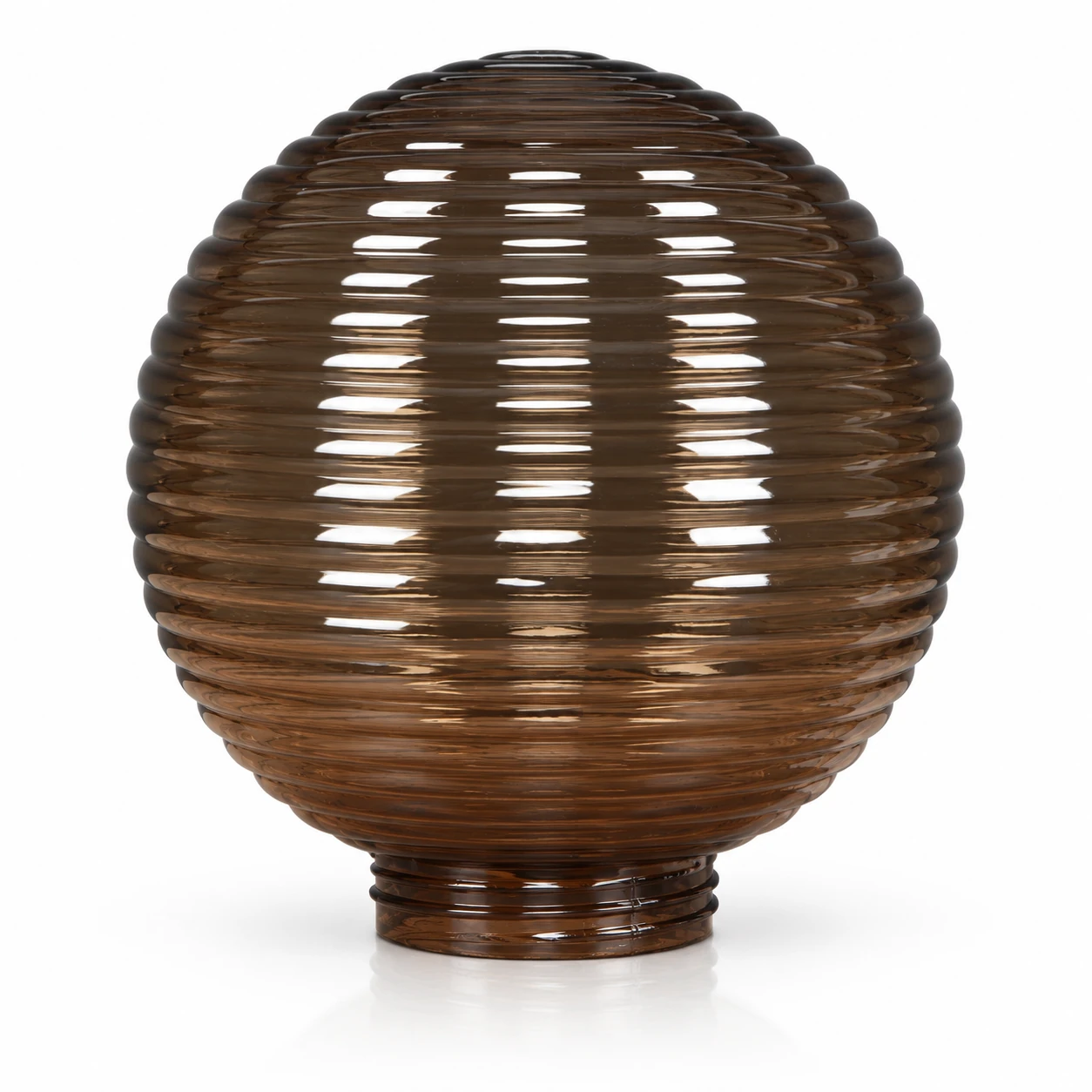 GD005-S-200 200 mm Round wavy PMMA shade · Tea