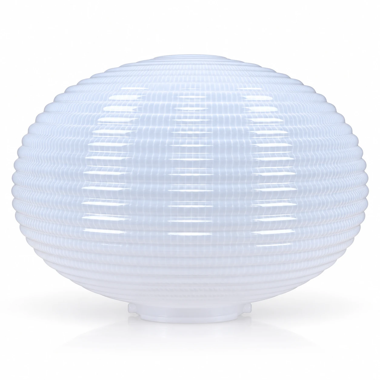 GD006-B-250 250 mm Elliptical wavy PMMA shade · Opal prismatic