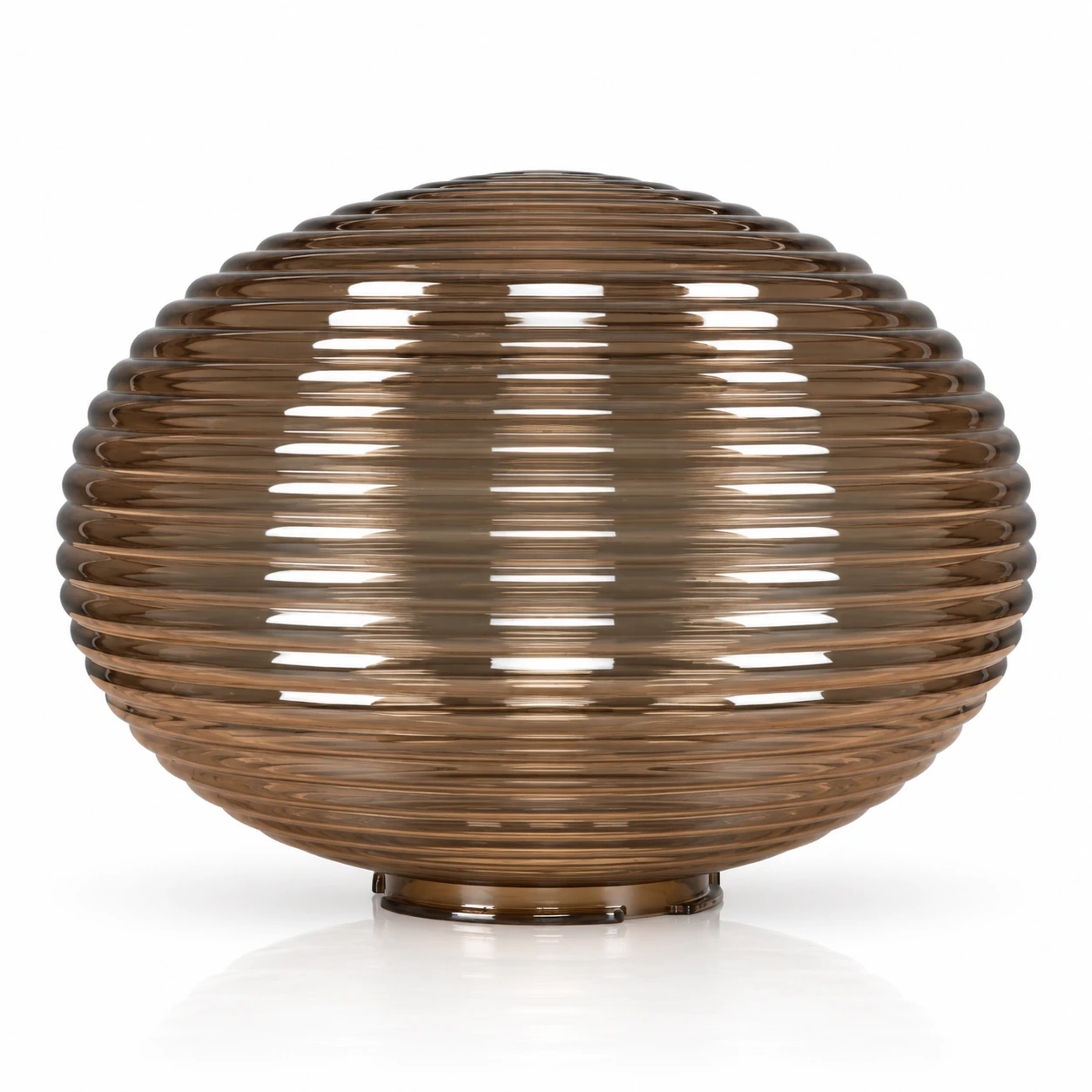 GD006-B-250 250 mm Elliptical wavy PMMA shade · Tea