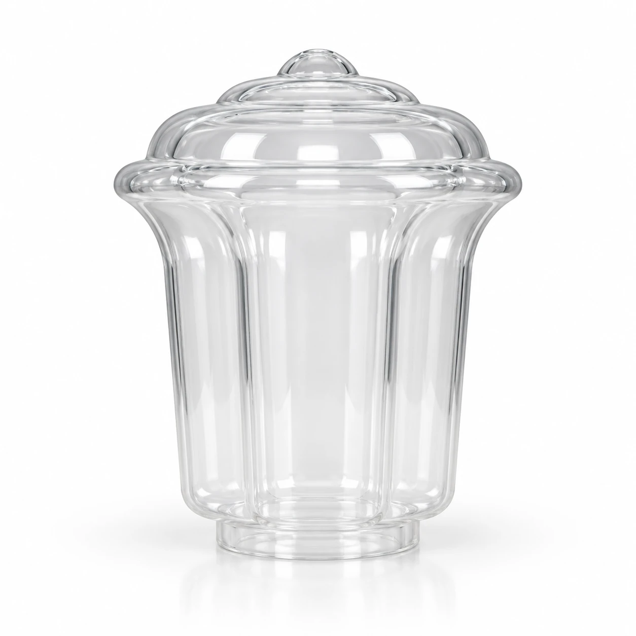 GD010-B Octagonal lotus PMMA shade · Clear
