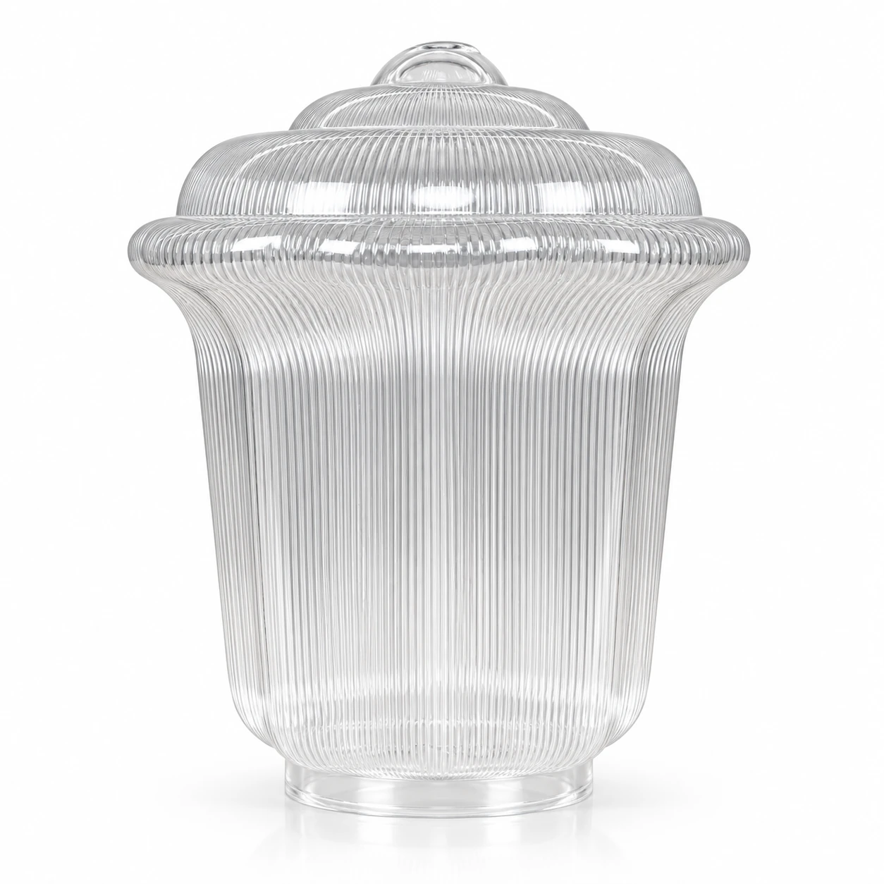 GD010-B Octagonal lotus PMMA shade · Clear prismatic