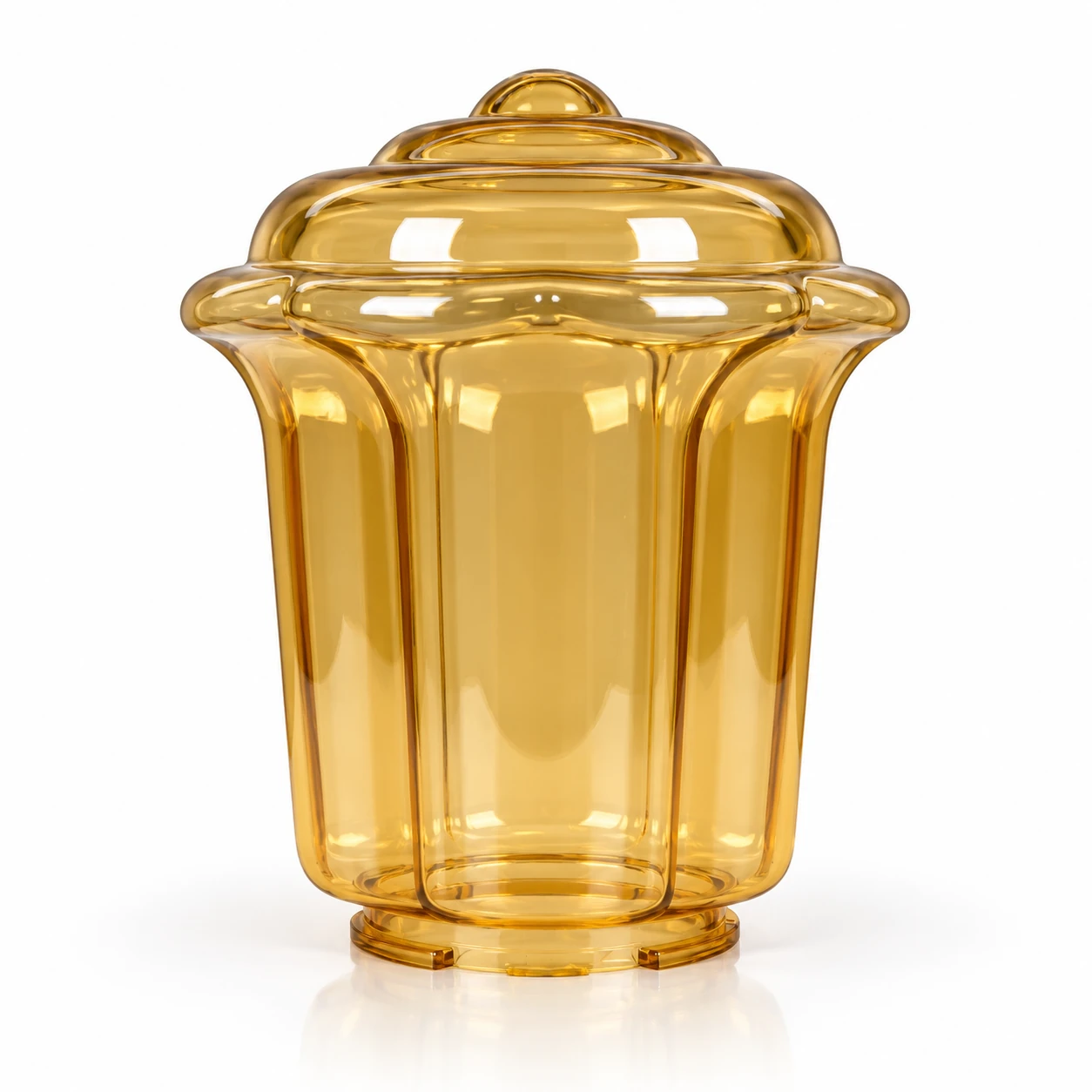 GD010-B Octagonal lotus PMMA shade · Golden