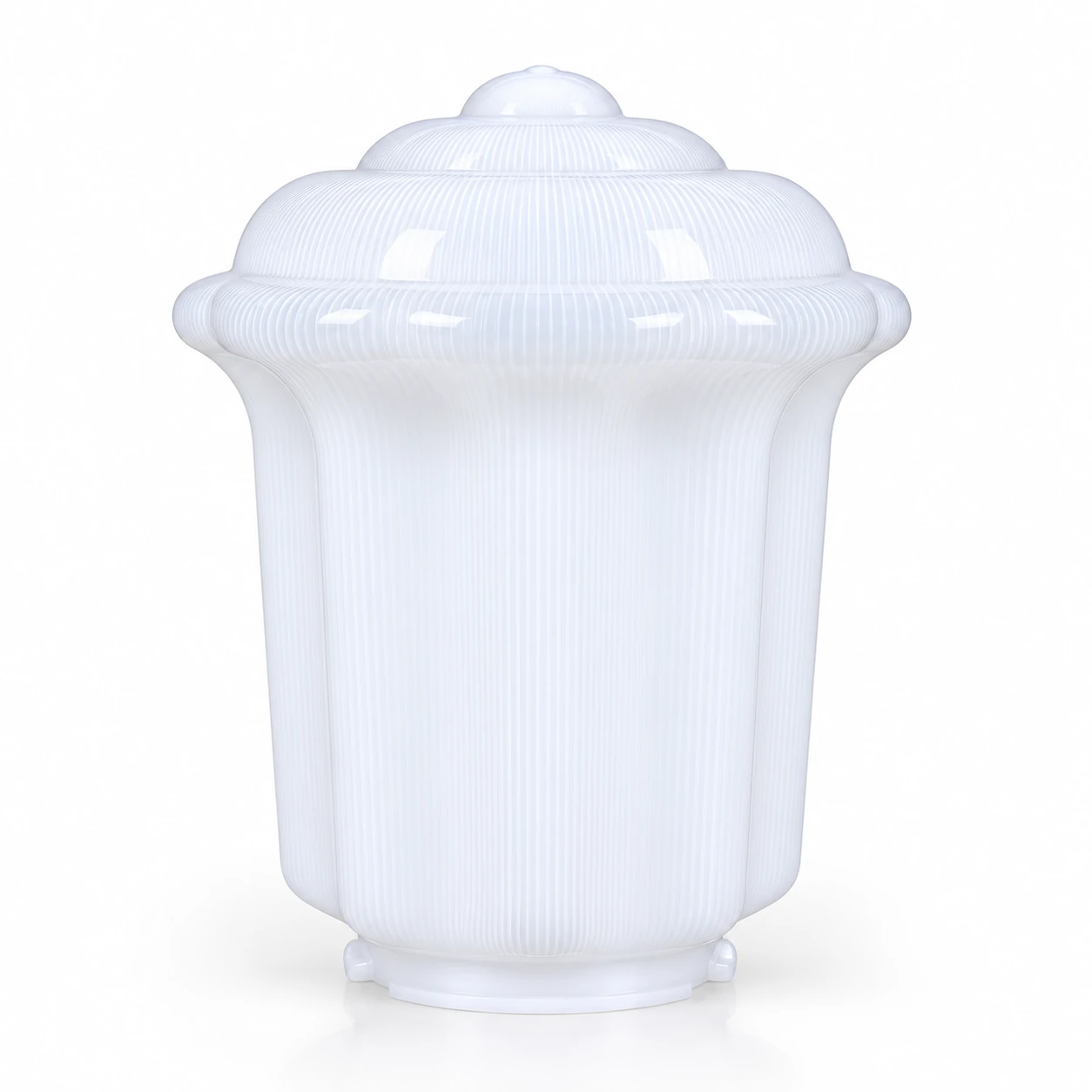 GD010-B Octagonal lotus PMMA shade · Opal prismatic