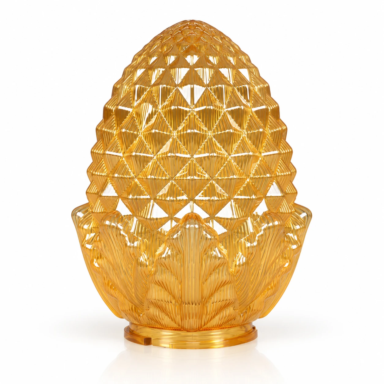 GD011-B-250 250 mm Pineapple PMMA shade · Golden prismatic