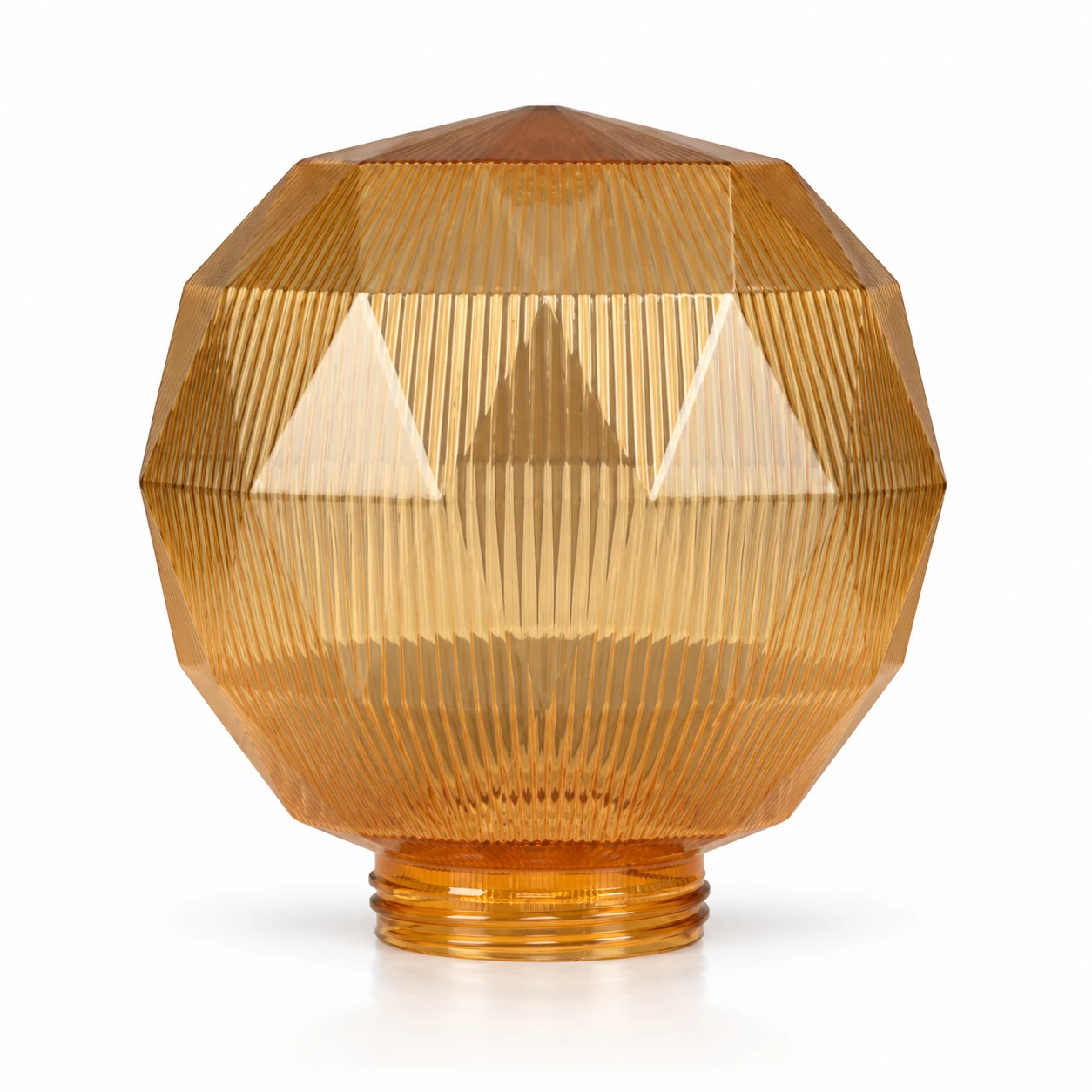 GD029-S-200 200 mm Diamond PMMA shade · Golden prismatic