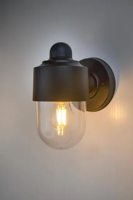 GD-PW016-E27 — Domed Clear Wall Lantern