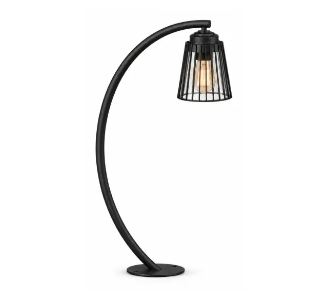 GD-BL047-E27-CURVED-630 — Arched Caged Garden Light