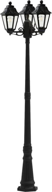 GD-BL17-E27-210-3H — Three-Head Heritage Post Light